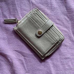 Faux Grey Leather wallet